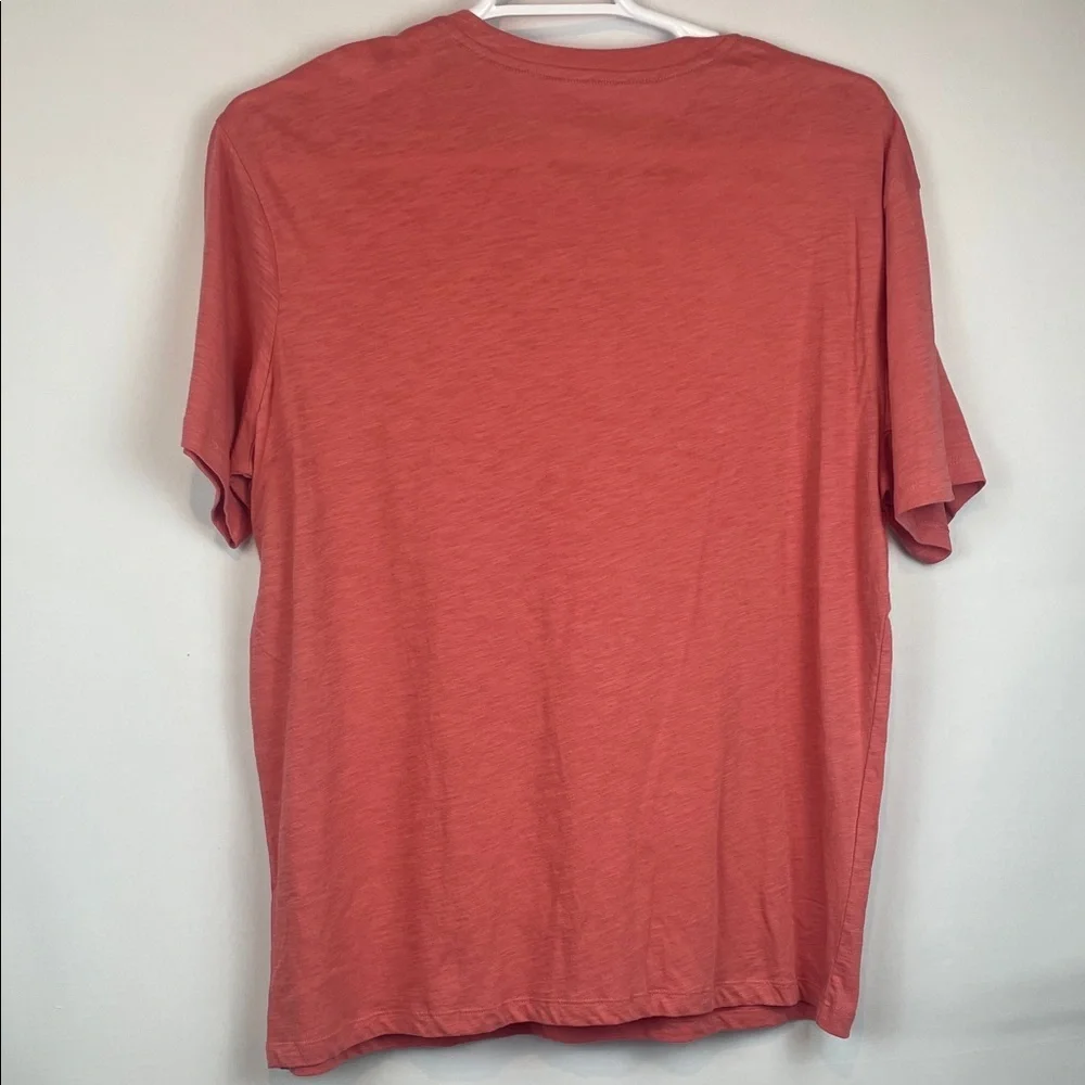 Roundtree & Yorke Red Henley Shirt cotton soft washed size L - Picture 4 of 4